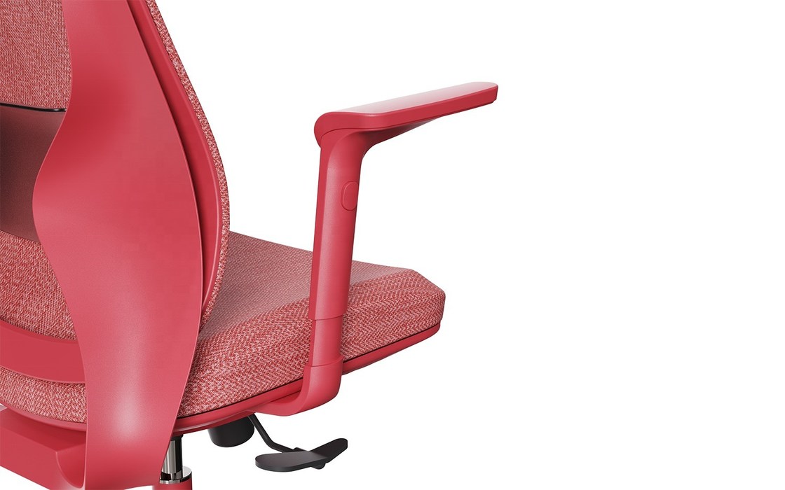 Enhance Your Workspace High Back Executive Red Mesh Office Chair with Lumbar Support
