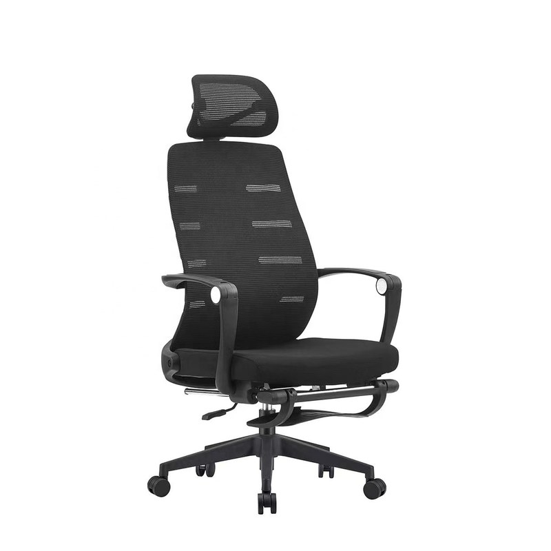 Modern Style Office Lift Chair Black Fabric Office Chair With Adjustable Height And Lifting Function