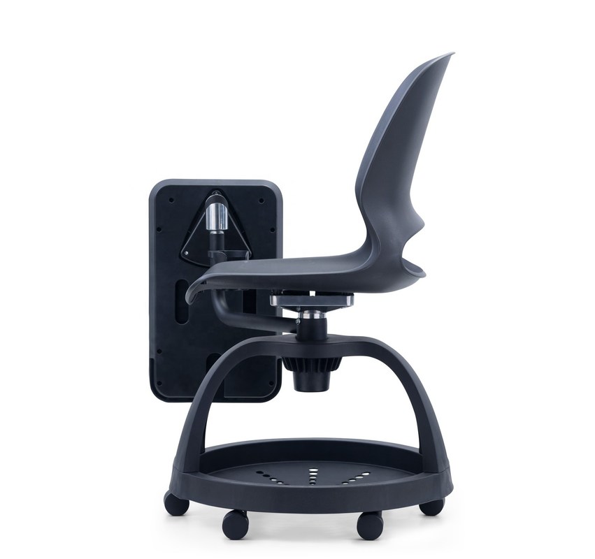 School Training Room Chair With Writing Pad And Storage Bracket Plastic Student Chair