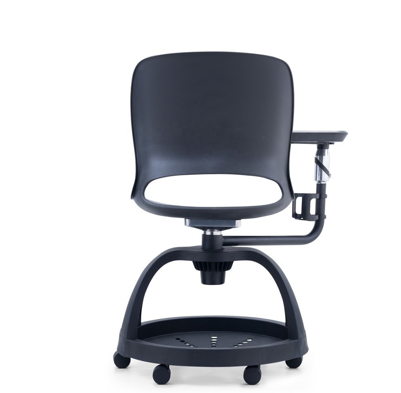 School Training Room Chair With Writing Pad And Storage Bracket Plastic Student Chair