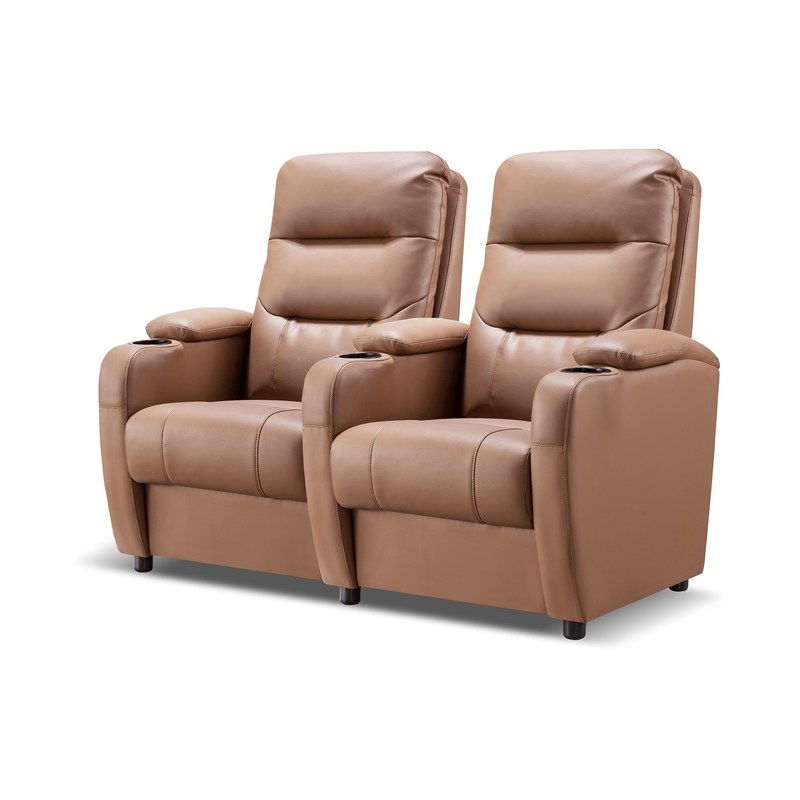 Wood Frame Home Theater Chair Classic Style Luxury Movie Theater Seating For Living Room