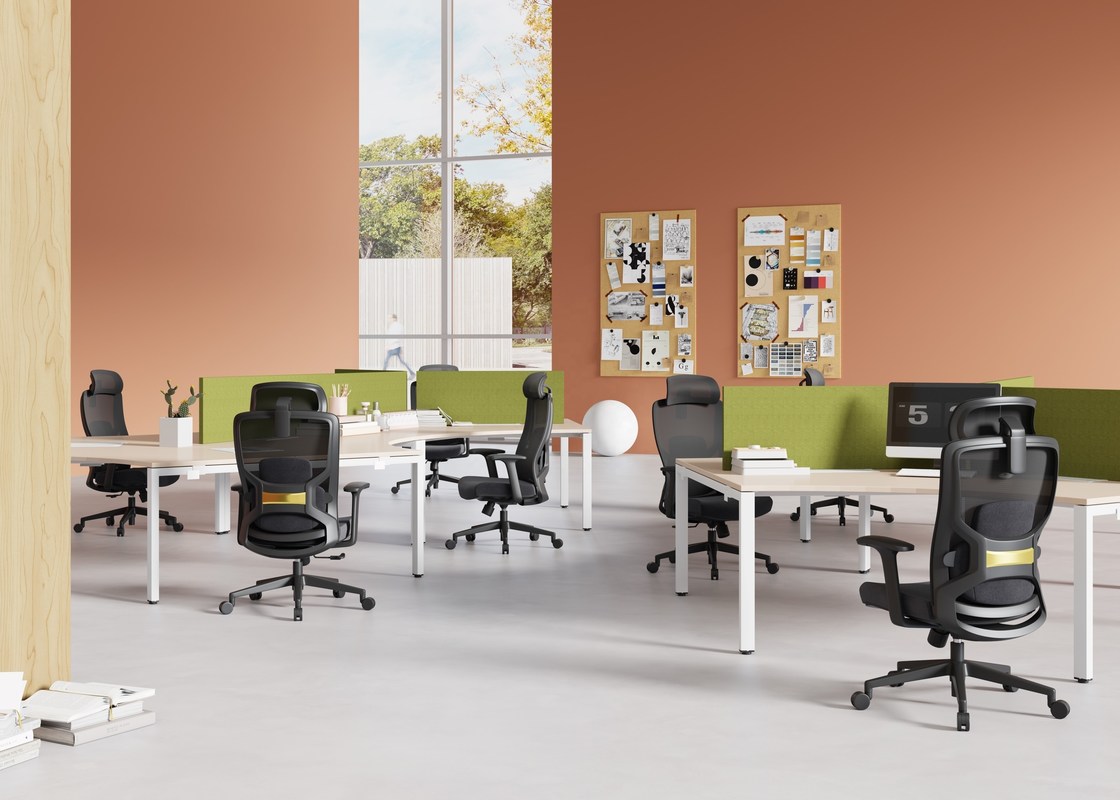 Self-Loading Mechanism High Back Mesh Ergonomic Chair for Comfortable Office Work