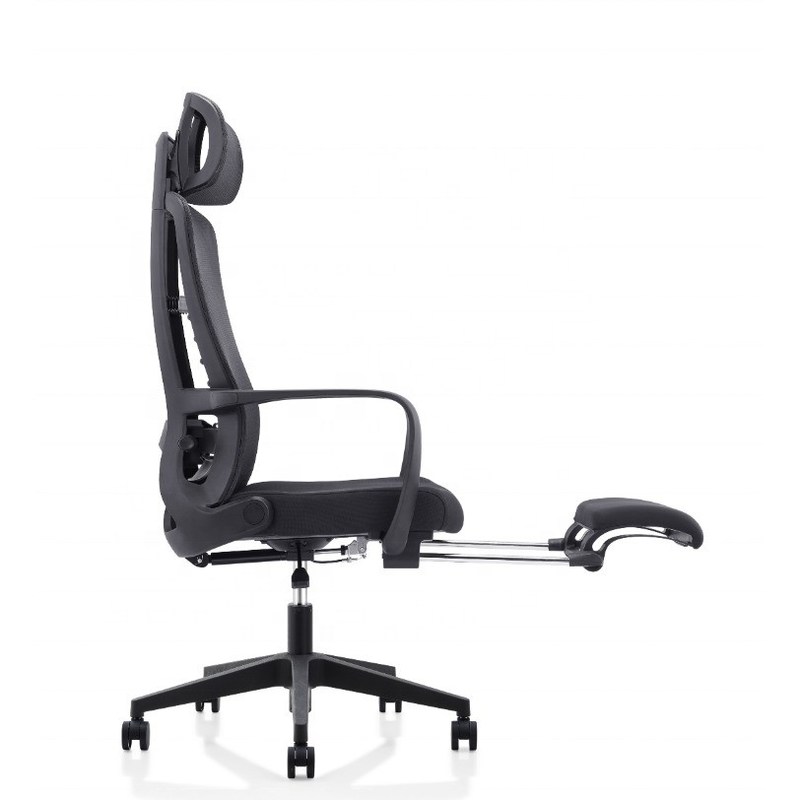 Adjustable Height Ergo Mesh Office Chair with Lumbar and Footrest 635*620*1155-1275mm