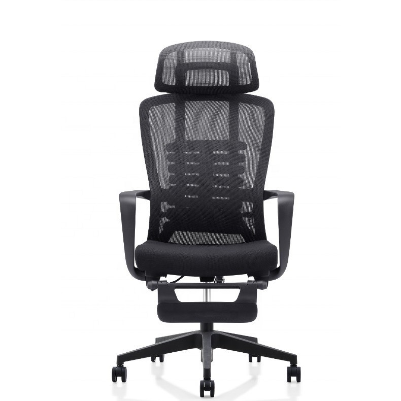 Adjustable Height Ergo Mesh Office Chair with Lumbar and Footrest 635*620*1155-1275mm