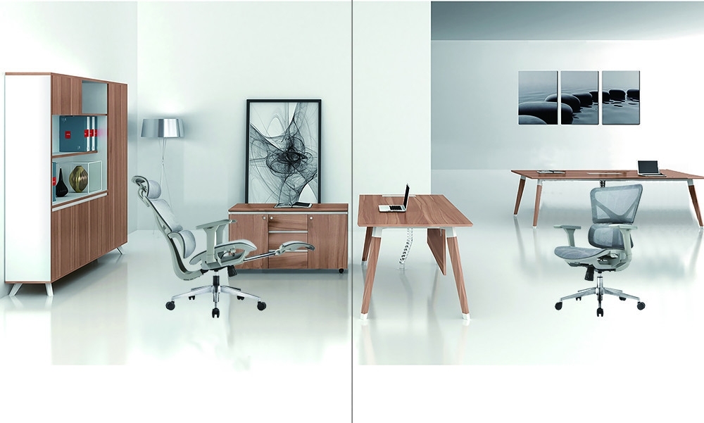 Mesh Fabric Executive Chair High End Swivel Office Chair with Adjustable Back Support