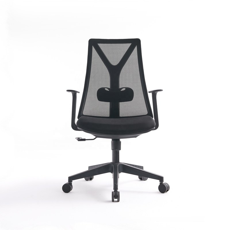 Metal Type Luxury Office Chair With Lumbar Support And Revolving Design