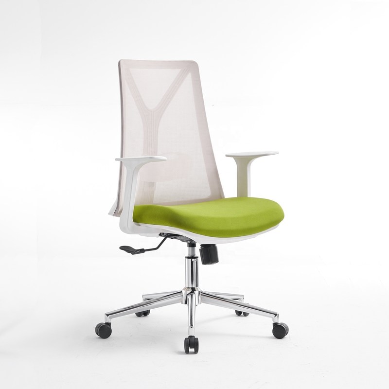 Metal Type Luxury Office Chair With Lumbar Support And Revolving Design