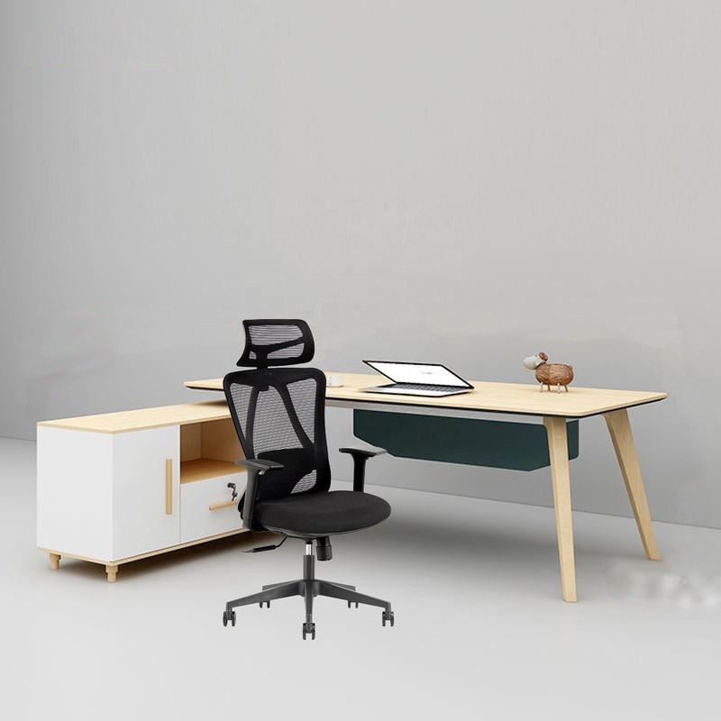 Adjustable High Back Office Swivel Chair with Comfortable Seat Cushion and 3D Armrest