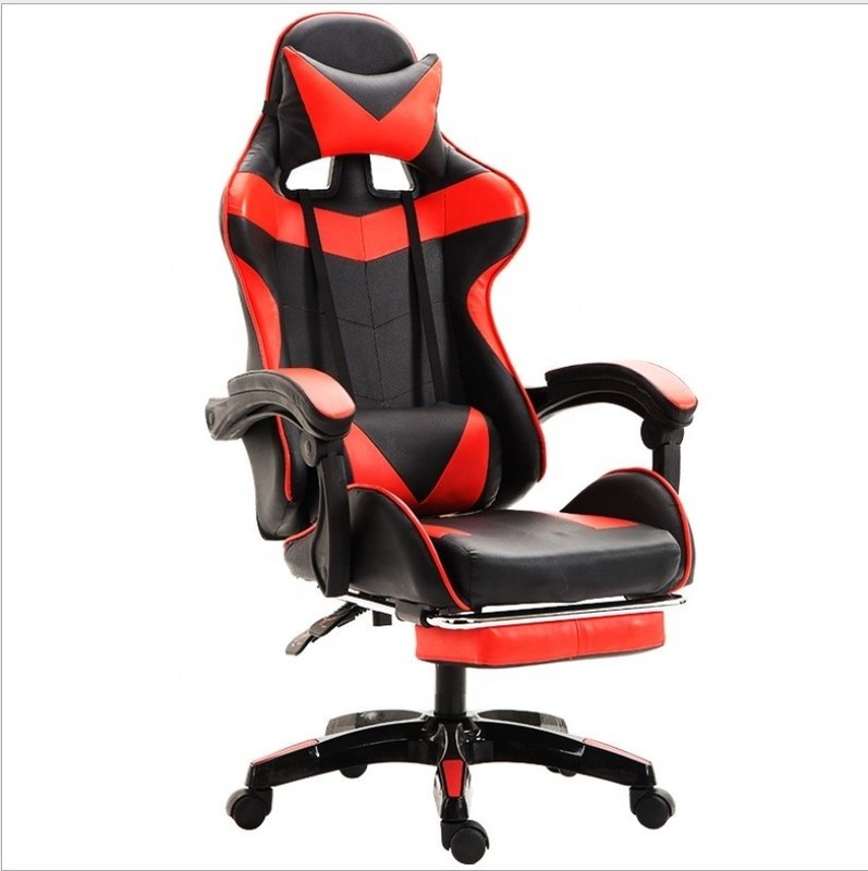 Metal Type Iron PU Leather Gaming Chair Adjustable Comfortable Gaming Chair