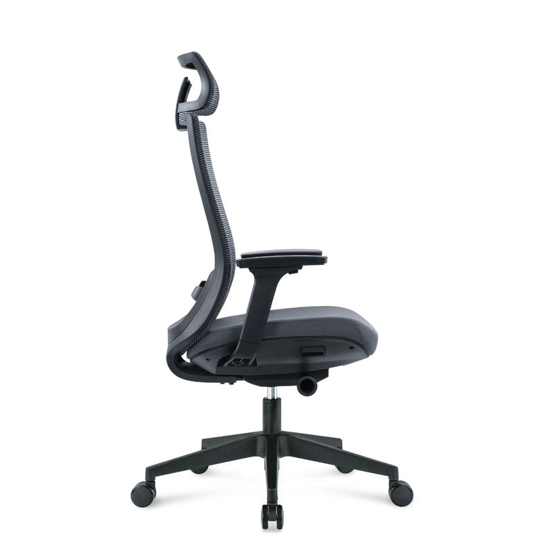 Ergonomic High Quality Executive Office Chair Durable Fabric Design Adjustable Armrest Multifunctional Mechanism Modern Style