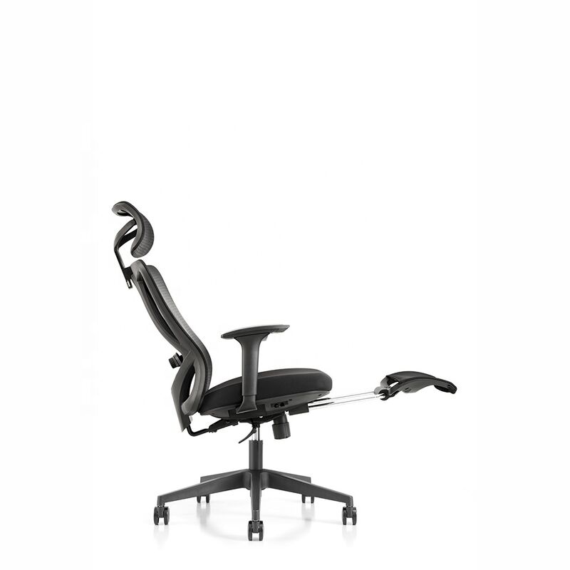 Free Sample High Back Ergonomic SH57 Height Adjustable Swivel Mesh Office Computer Chair With Headrest and Footrest FOSHAN
