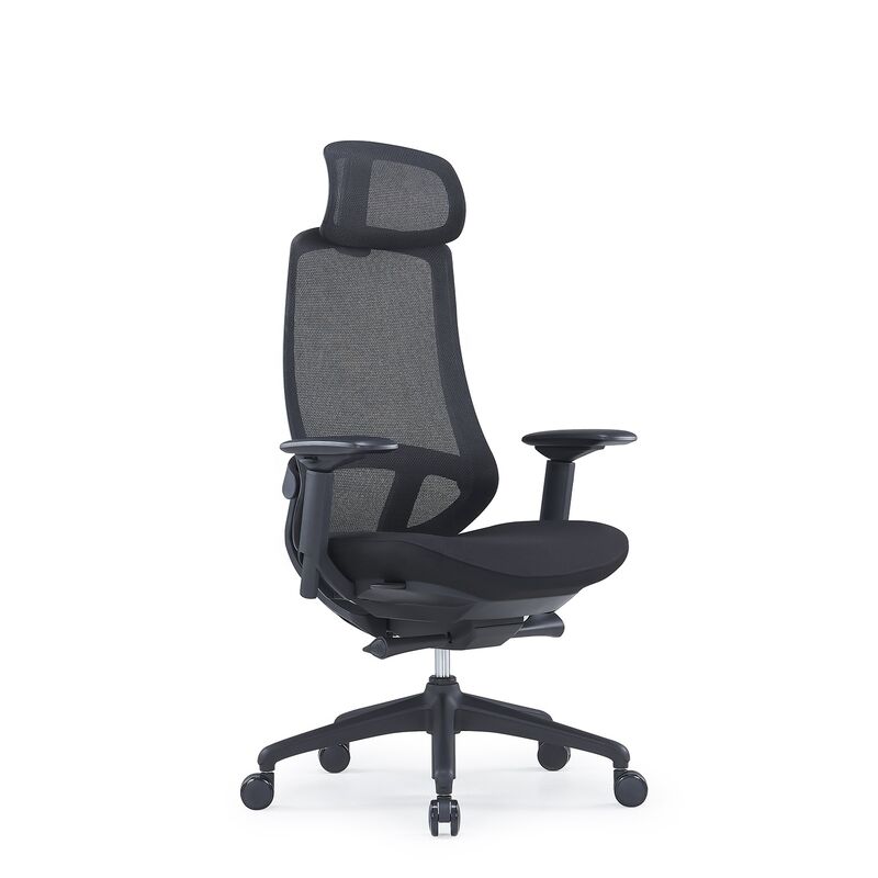 OEM Accepted High Back Ergonomic Computer Chair 4D Adjustable Luxury Mesh Swivel Executive Manager Office Chair With Headrest