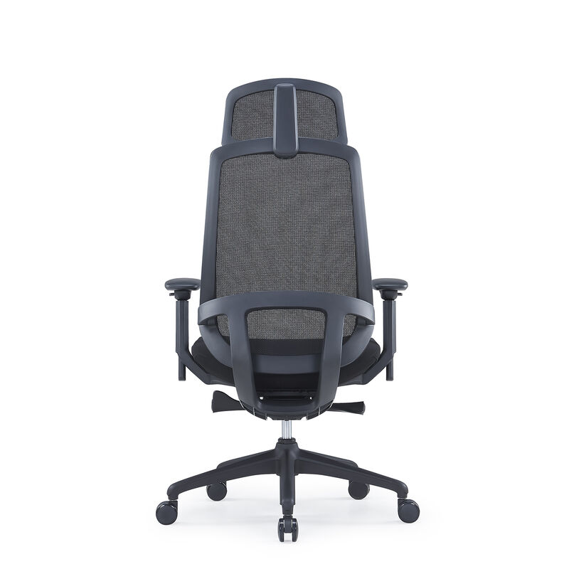 OEM Accepted High Back Ergonomic Computer Chair 4D Adjustable Luxury Mesh Swivel Executive Manager Office Chair With Headrest