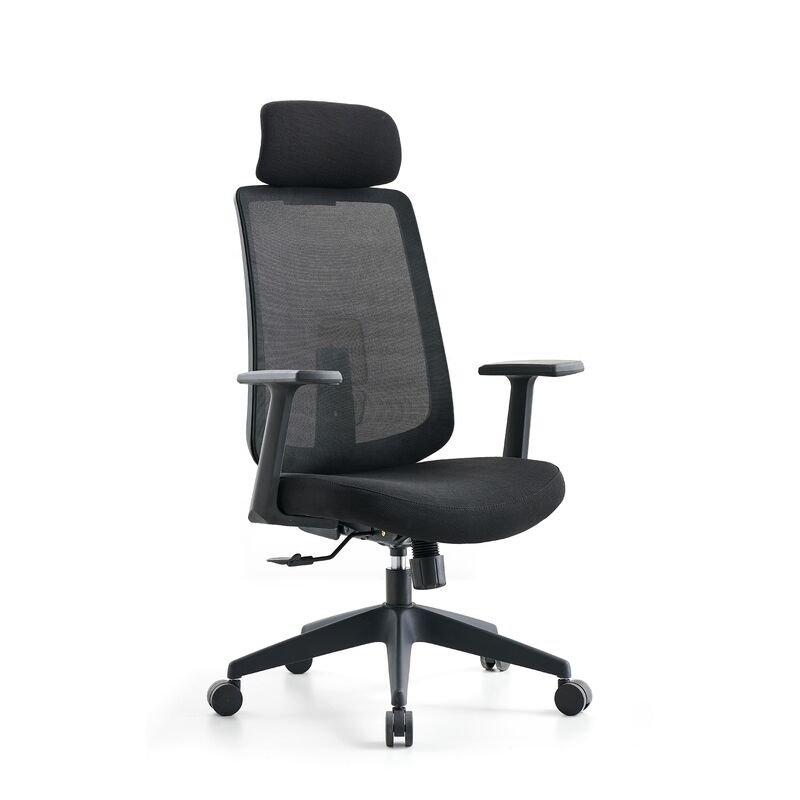 FOSHAN High Back Swivel Mesh Chair Ergonomic Executive High Back Office Chair with Footrest Luxury Office Manager Chair Free