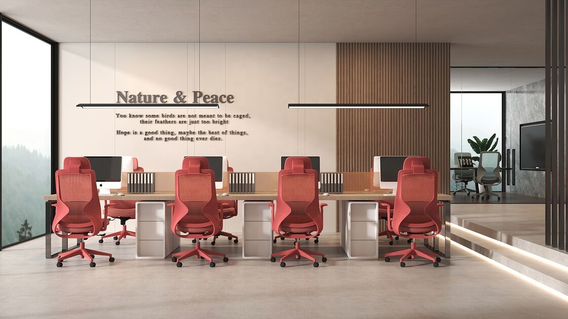 Luxury Manufacturer Modern Red Office Furniture Swivel Manager Chair Executive Mesh Ergonomic Chair Vermelha Gerente Cadeira