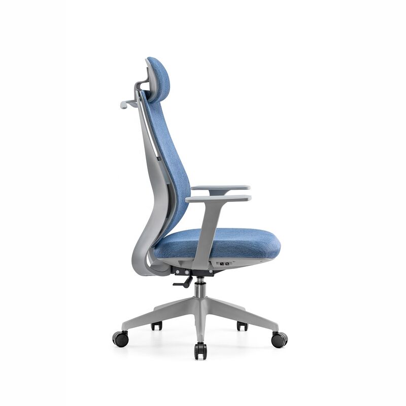Foshan China Cheap GREY Mesh High Back Staff Mesh Office Chair Swivel Revolving Chair for Staff and Manager Computador Cadeira
