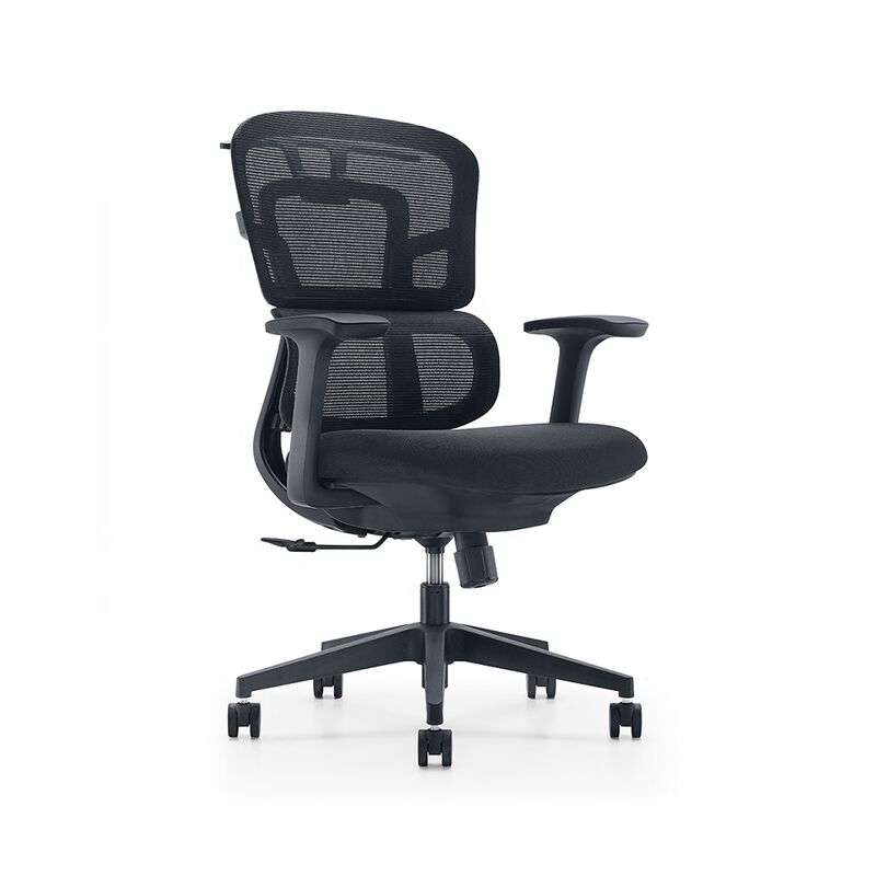 Mid Back Mesh Office Ergonomic Chair Office Furniture Modern Swivel Revolving Computer Chair Adjustable Double Back Free Sample