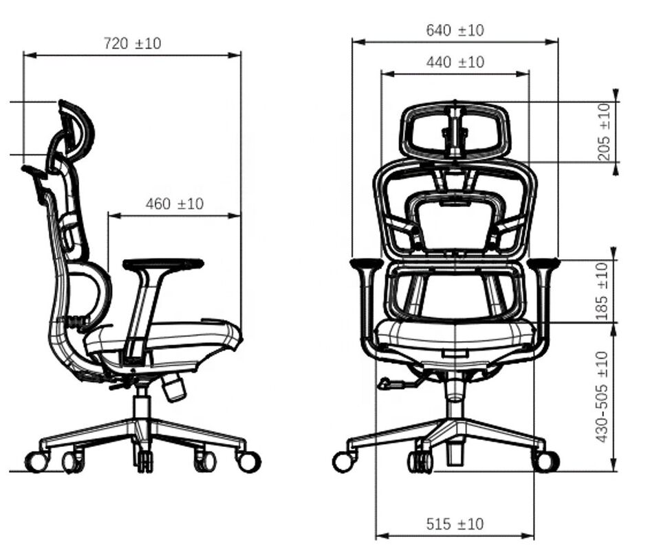 Mid Back Mesh Office Ergonomic Chair Office Furniture Modern Swivel Revolving Computer Chair Adjustable Double Back Free Sample