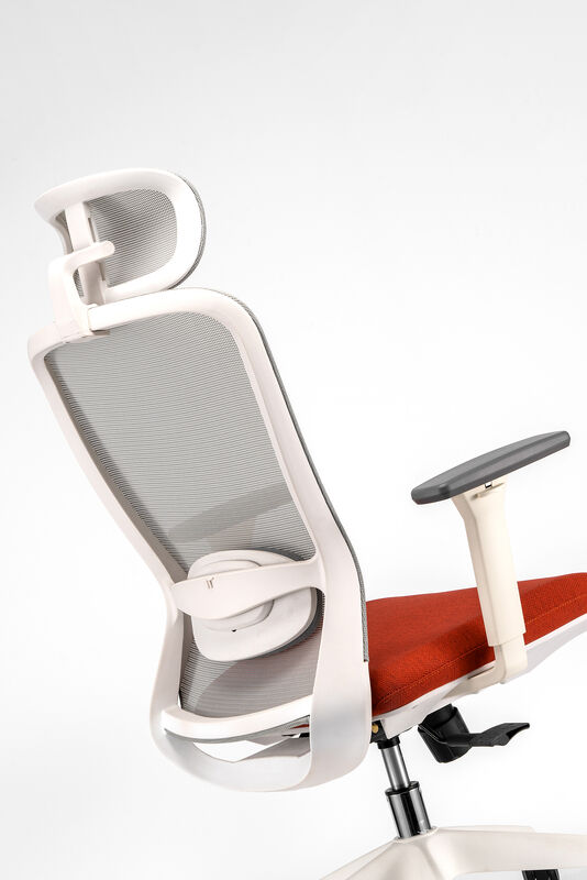 Luxury Office Revolving Executive Chair 2D Armrest Adjustable White Back Comfortable Chair Cushion Ergonomic Mesh Office Chair