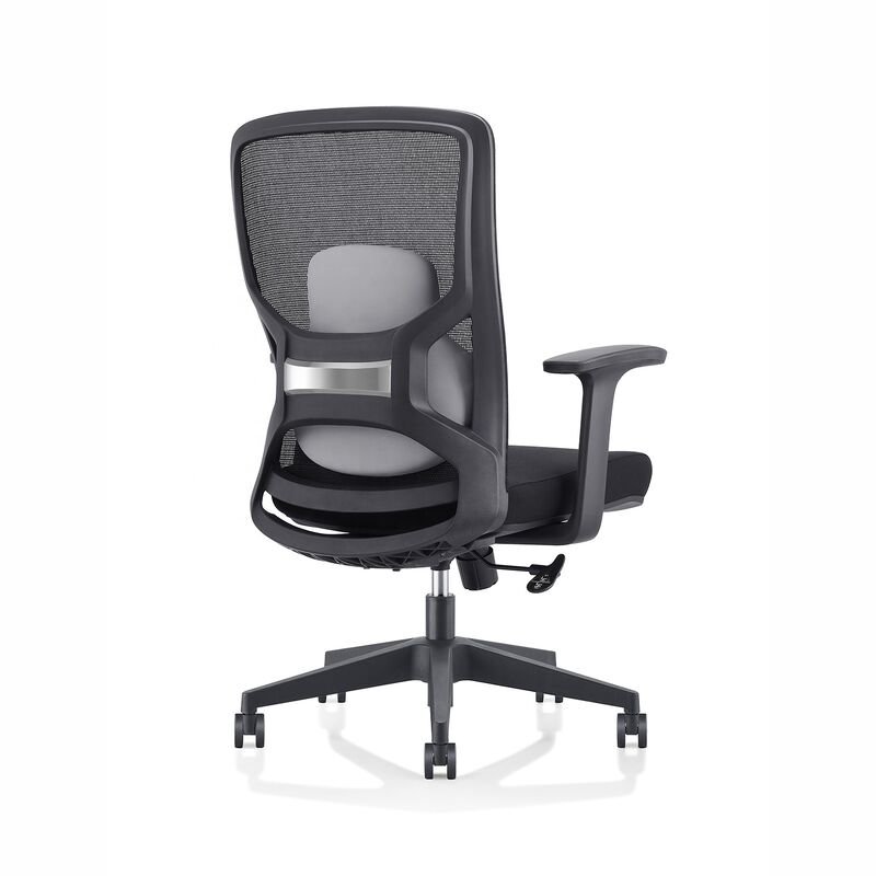Mid Back Office Chair Ergonomic Black Sillas Ergonomic De Oficina With Lumbar Support Office Chair Luxury Mesh Staff Chair China