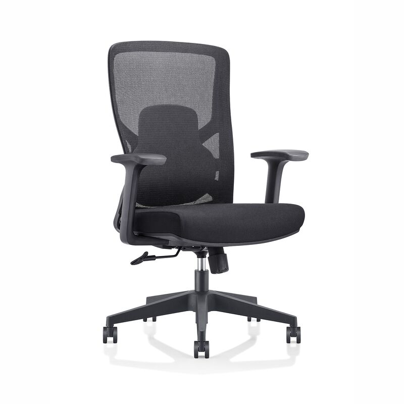 Mid Back Office Chair Ergonomic Black Sillas Ergonomic De Oficina With Lumbar Support Office Chair Luxury Mesh Staff Chair China