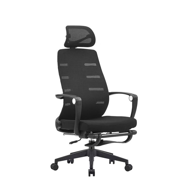 Foshan Cheap Black Fabric Office Staff Chair Guest Computer Desk Chair Mesh Executive Ergonomic Office Lifting Chair Free Sample