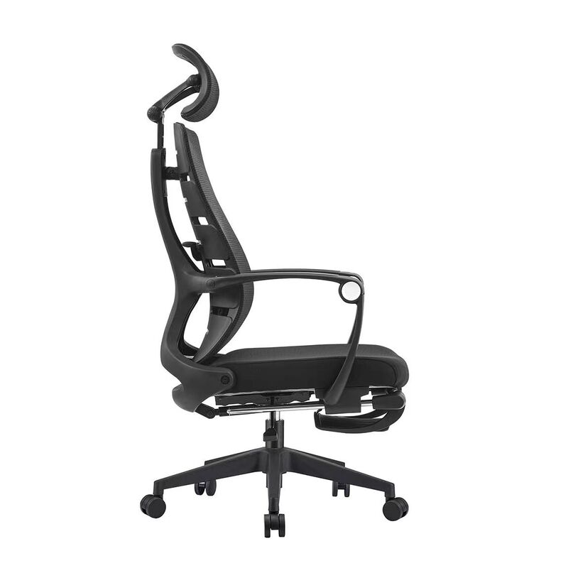 Foshan Cheap Black Fabric Office Staff Chair Guest Computer Desk Chair Mesh Executive Ergonomic Office Lifting Chair Free Sample