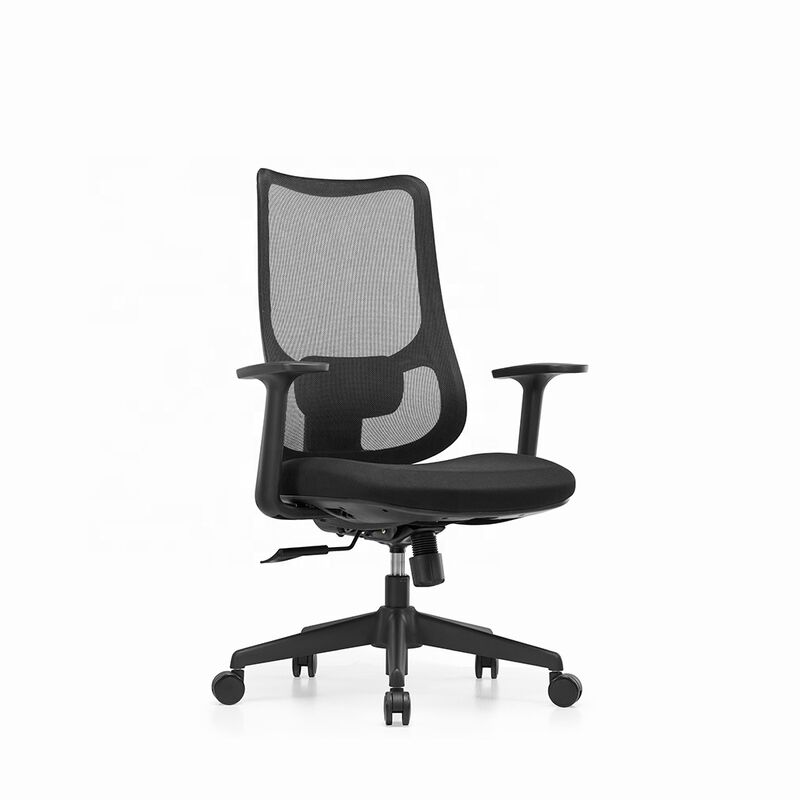 New Design Factory Wholesale Mid Back Soft Lumbar Support Pillow Luxury Ergonomic Office Staff Chair Mesh Computer Chair