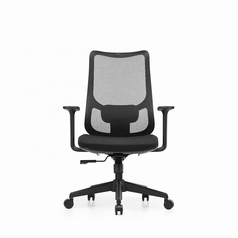 New Design Factory Wholesale Mid Back Soft Lumbar Support Pillow Luxury Ergonomic Office Staff Chair Mesh Computer Chair