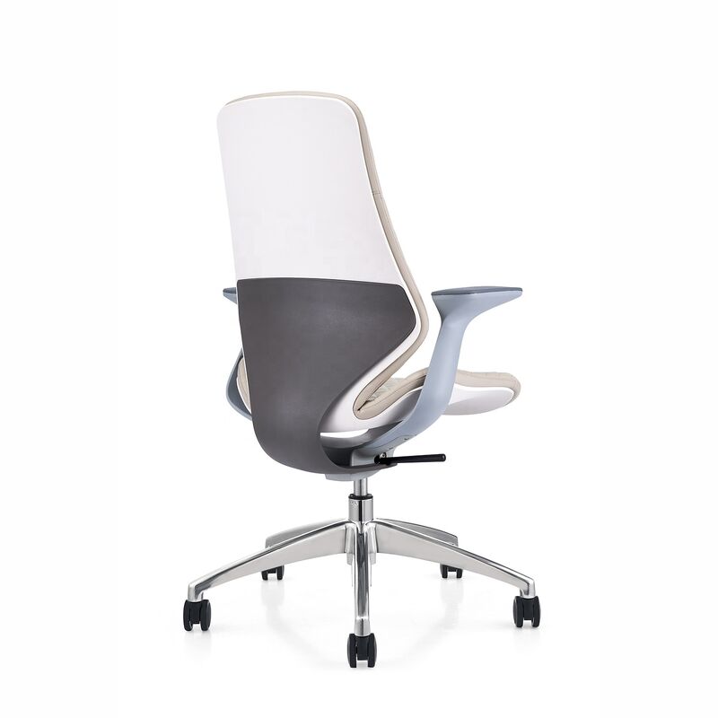 Luxury New Design Conference Meeting Room Adjustable Seat Hight Ergonomic Swivel Leather Cover Office Chair With Fixed Armres