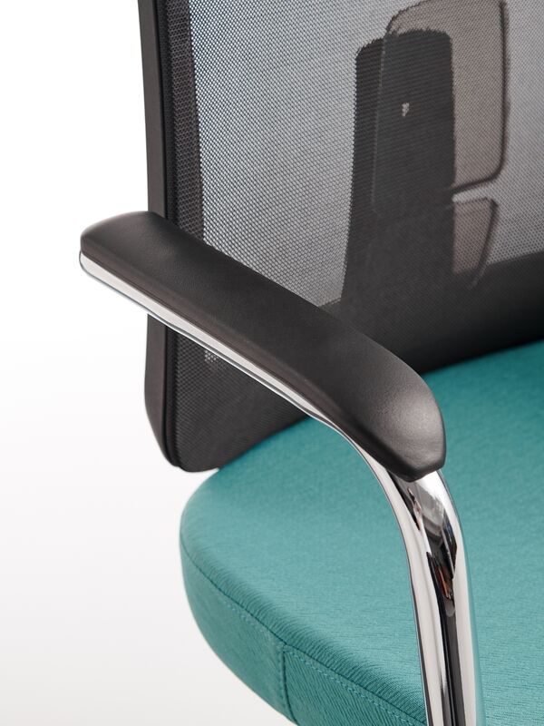 Office Room Conference Visitor Comfortable Steel Frame Medium Back Mesh Office Chair Cheap Fabric Train Chairs Free Shipping