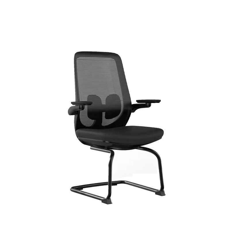 Mid Back Mesh Executive Office Chair 2D Arm Stainless Steel Metal Type