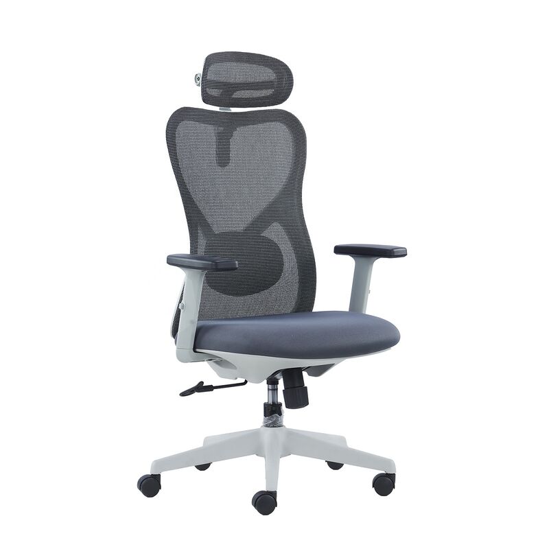 Manufacturer Ergonomic Office Chairs Simple High Quality 2D Adjustable Backrest Fabric Swivel Manager Staff Mesh Office Chair