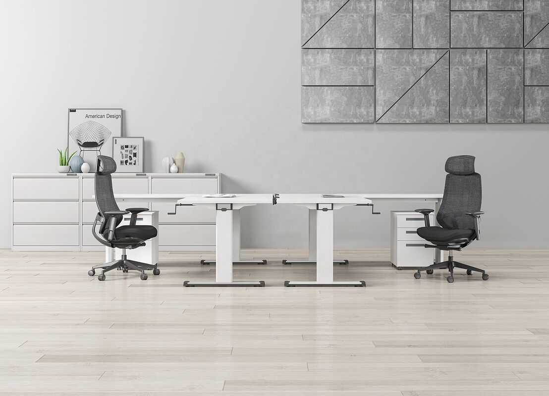 OEM Accepted High Back Ergonomic Computer Chair 4D Adjustable Luxury Mesh Swivel Executive Manager Office Chair With Headrest