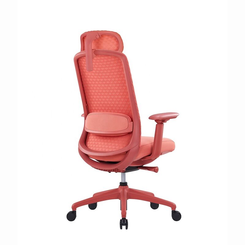 Ergonomic Office Chair Red Mesh Fabric Recliner With Adjustable Headrest and 3D Arm Swivel Feature Cheapest Modern Office Chair