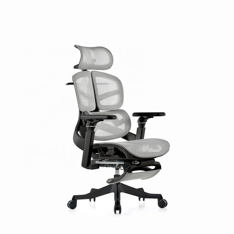 Luxury Full Mesh Office Ergonomic Task Swivel Chair Space-saving Lumbar Support Modern Office Lunch Break Chair with 6D Armrest