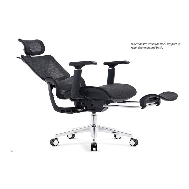 Luxury Sillas De Oficina Headrest Executive Swivel Ergonomic Office Chairs High Back Full Mesh Black Computer Chair 3D Armrest