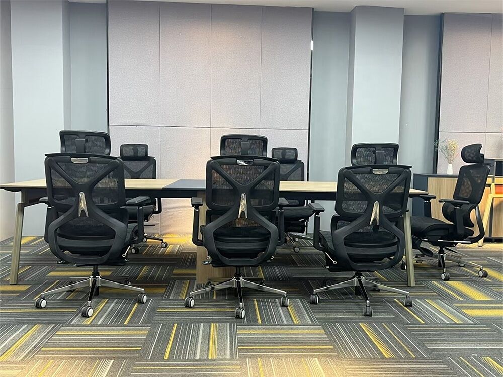 Luxury Sillas De Oficina Headrest Executive Swivel Ergonomic Office Chairs High Back Full Mesh Black Computer Chair 3D Armrest