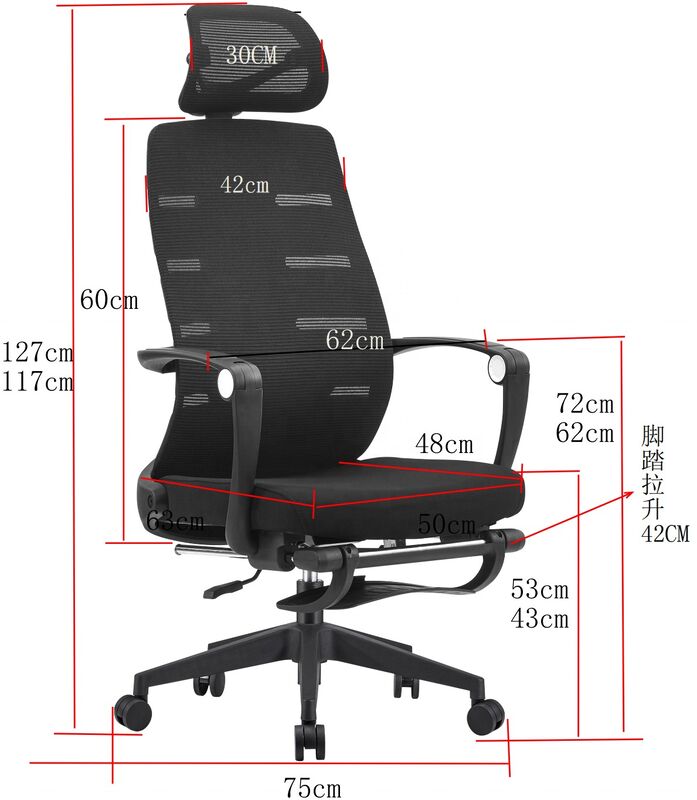 Foshan Cheap High Back Staff Mesh Office Chair Swivel Revolving Chair for Staff and Manager Office Lifting Chair Free Sample