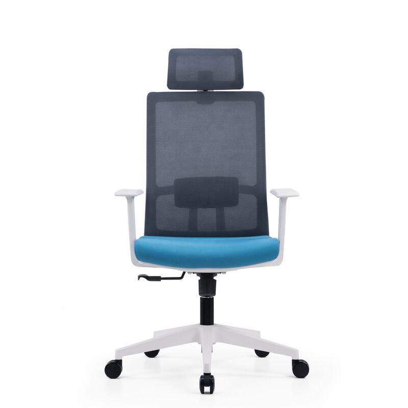 FOSHAN Manufacturer Height Adjustable Manager Computer Executive White Mesh Ergonomic Office Chair Cadeira De Escritorio Gerente