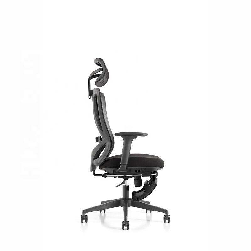 High quality ergonomic reclining revolving chair with footrest mesh office recliner chair Gerente Cadeira free sample shipping