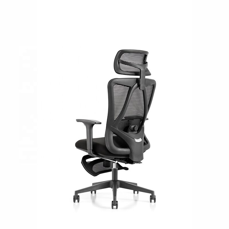 High Quality Ergonomic Reclining Revolving Chair With Footrest Mesh Office Recliner Chair Gerente Cadeira Free Sample Shipping