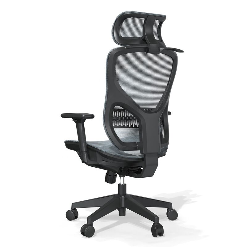 High-back up and Down Adjustable Modern Luxury Executive Ergonomic Swivel Full Mesh Office Computer Desk Chair With Coat Hanger