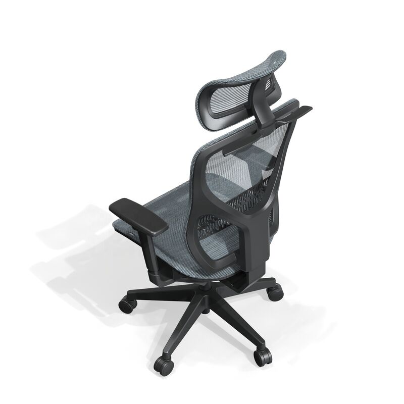 High-back up and Down Adjustable Modern Luxury Executive Ergonomic Swivel Full Mesh Office Computer Desk Chair With Coat Hanger