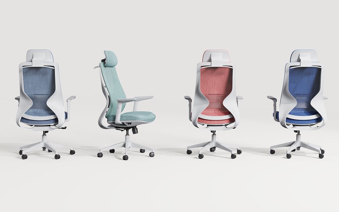 Эргономичный офисный исполнительный стул, предлагающий удобную подушку сиденья, регулируемую высоту и наклонный замок для повышения эффективности работы