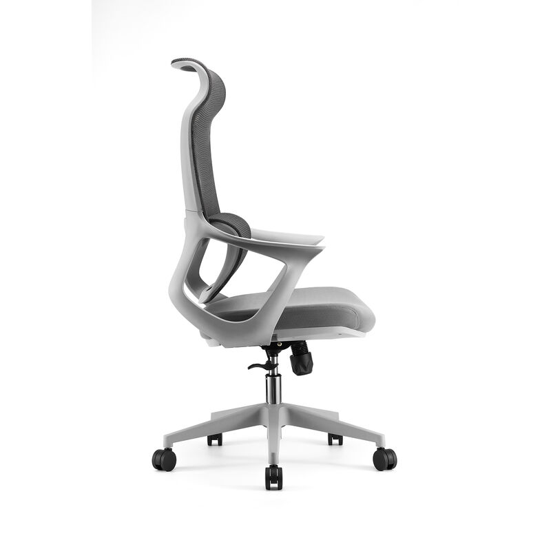 Регулируемый высотой компьютерный стул с эргономичным дизайном, вращающейся базой и прочными материалами PP для комфорта офиса