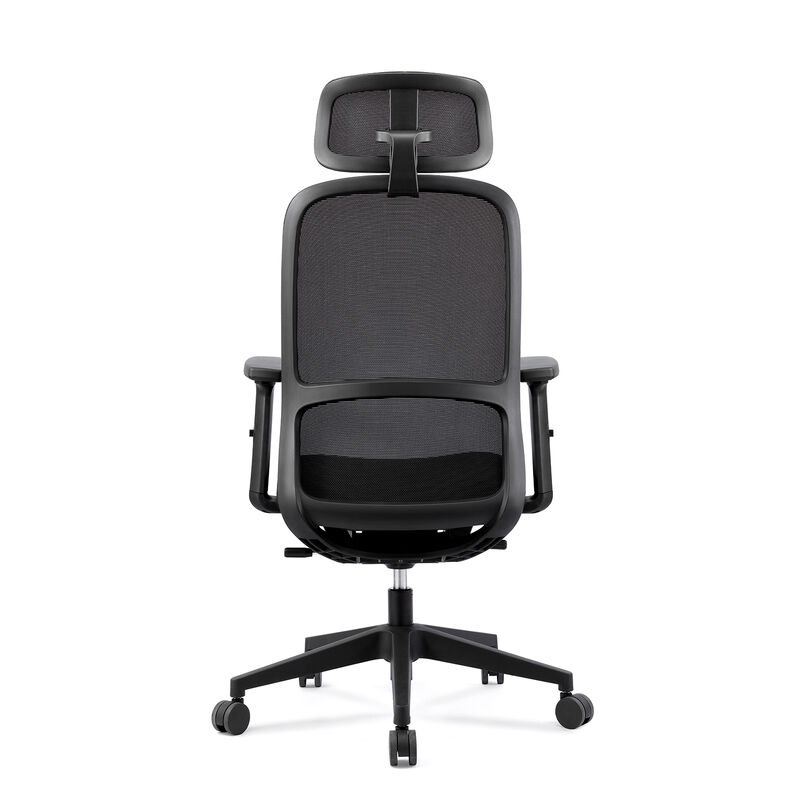 Ergonomiczne krzesło biurowe z regulowalnym podłogą do ramion, oddychającą siatką z tyłu, regulowalnym oparciem lędźwiowym i podkładkowym siedzeniem przeznaczonym do długich godzin pracy