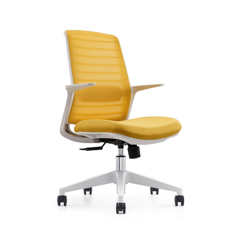 M-389B Ergonomic Mesh Back Task Chair with Breathable PU Sponge Seat Cushion Mesh Back Adjustable Seat Height and Swivel Functionality for Office Settings