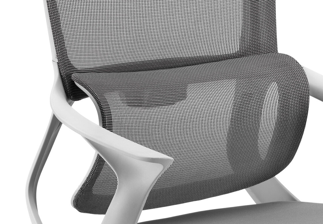 Chaise de bureau d'ordinateur à hauteur réglable avec base pivotante au design ergonomique et matériaux PP durables pour le confort au bureau