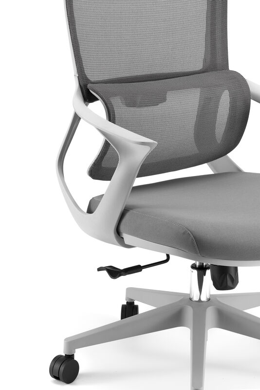 Chaise de bureau d'ordinateur à hauteur réglable avec base pivotante au design ergonomique et matériaux PP durables pour le confort au bureau